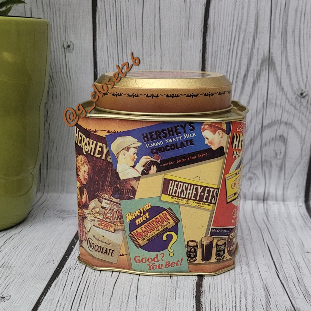 Hershey's Chocolates, 1995Advertising Tin Gold Decorative Tin